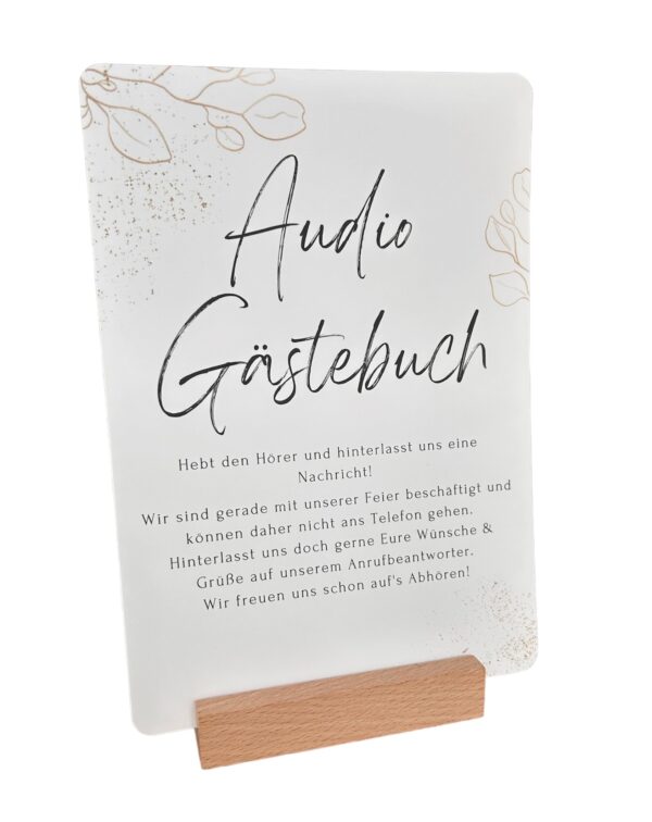 Audio Gästebuch Aufsteller
